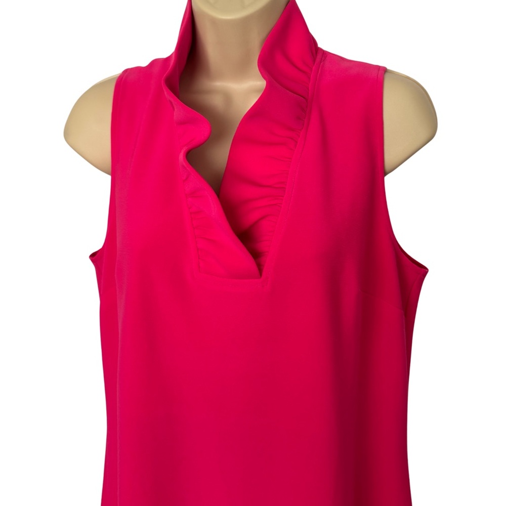 Joseph Ribkoff Fuchsia ruffle Dress - Picture 10 of 14
